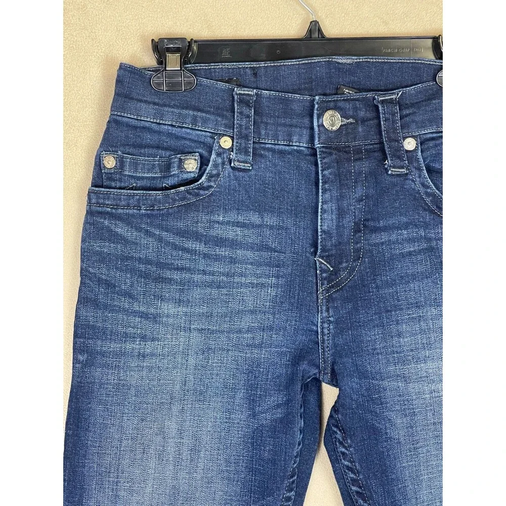 True Religion Rocco Relax Skinny‎ Jeans Mens 31 Mid Rise Blue Denim